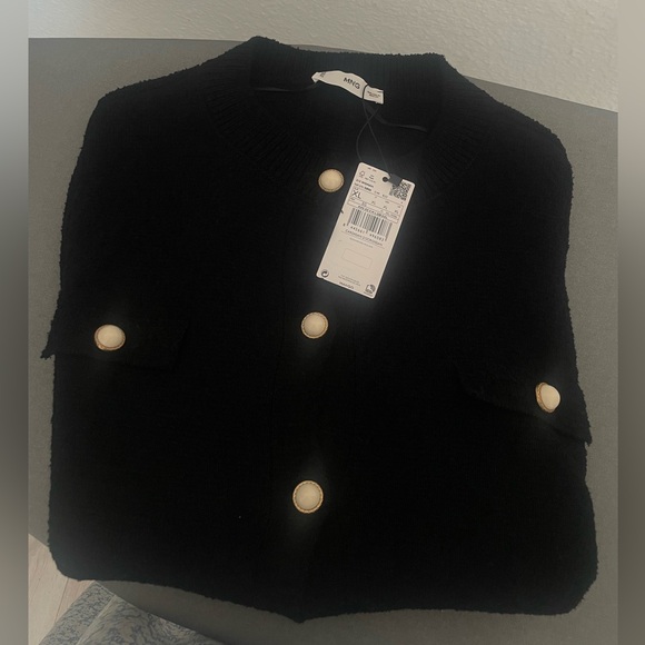 🆕 MANGO Women's Knitted Cardigan with Jewel . - Picture 8 of 10